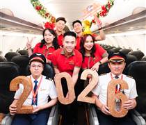 VJC: Đón năm mới 2026 rộn ràng niềm vui cùng Vietjet ở độ cao 10.000 mét
