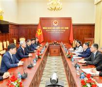 Phó Thống đốc Nguyễn Ngọc Cảnh tiếp đoàn công tác của Ngân hàng Trung ương Hàn Quốc