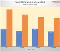 Tài sản nhóm Big 4 lập kỷ lục, khối tư nhân bám đuổi quyết liệt
