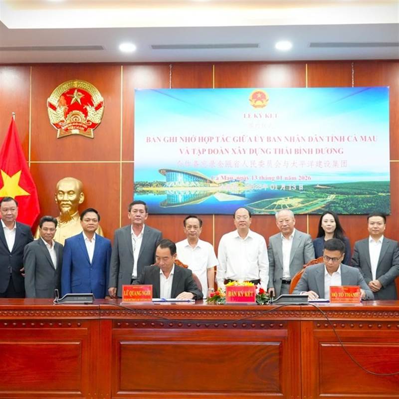 Tập đoàn Thái Bình Dương cam kết đầu tư ít nhất 5 tỷ USD vào Cà Mau