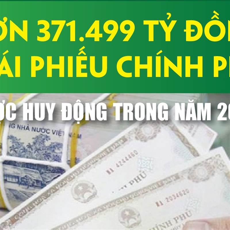 Infographics: Năm 2025, huy động trái phiếu chính phủ đạt hơn 371.499 tỷ đồng
