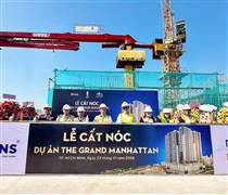 NVL: Novaland chính thức cất nóc tháp cuối trong dự án The Grand Manhattan
