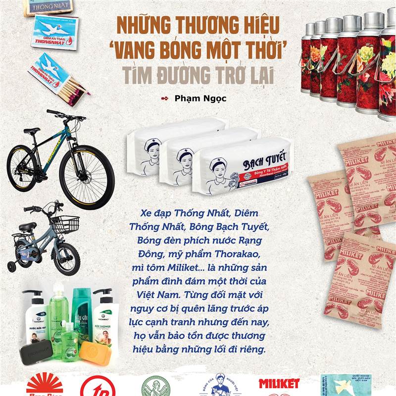 Những thương hiệu 'vang bóng một thời' tìm đường trở lại