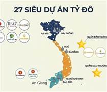 27 siêu dự án tỷ USD, tổng VĐT hơn 3 triệu tỷ đồng gia nhập thị trường: Vingroup và Sun Group chiếm hơn 1 nửa