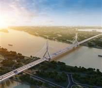 Siêu cầu Tứ Liên gần 20.000 tỷ do liên danh Vingroup của tỷ phú Phạm Nhật Vượng xây dựng đạt tiến độ mới