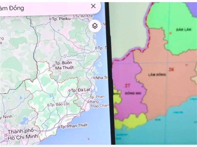 Hôm nay Google Maps đã cập nhật một số khu vực mới sau sáp nhập tại ...