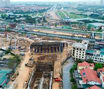 Siêu cầu vượt An Khánh, Metro số 5 tăng tốc…cuộc đua BĐS dọc Đại lộ Thăng Long ngày càng “gay cấn”