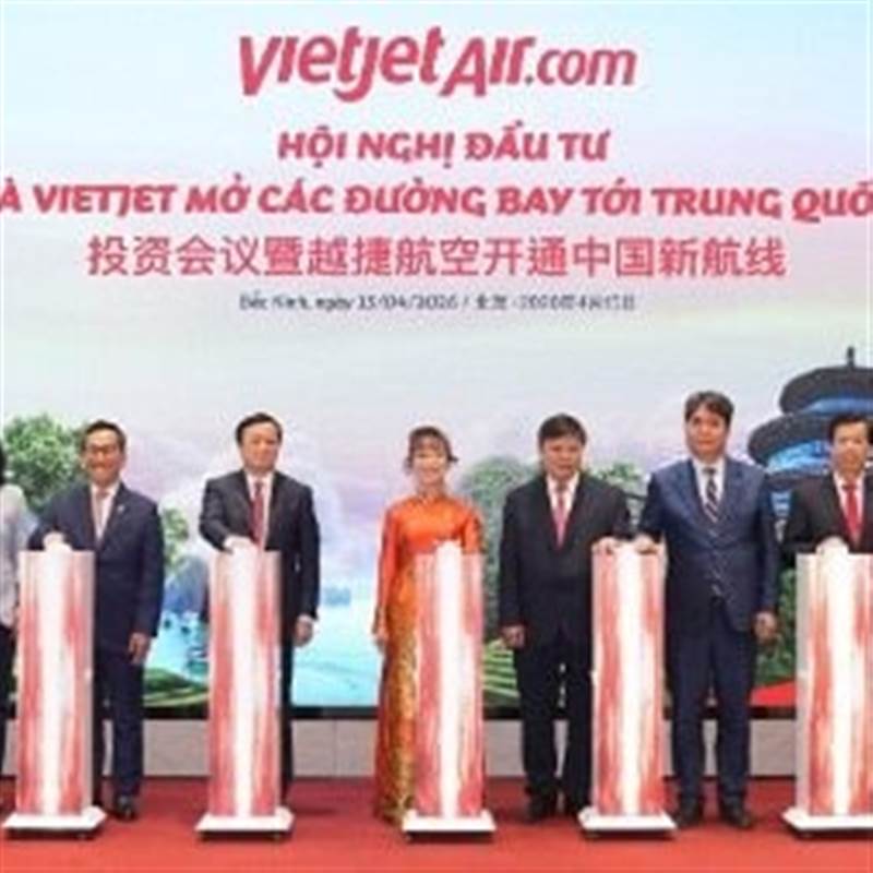 Vietjet công bố 5 đường bay mới tới Trung Quốc