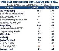 BVS: Lợi nhuận BVSC giảm một nửa do biến động danh mục đầu tư trong quý I