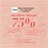 Tuyển dụng HSC - HH 75%