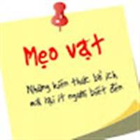 MẸO VẶT CUỘC SỐNG